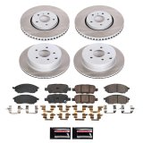Power Stop 2009 Infiniti FX35 Front and Rear Semi-Coated Rotor Kit (1x psbSC5264, 1x psbSC9134) thumbnail 5