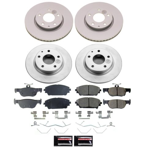 Power Stop 19-23 Mazda 3 Front and Rear Z17 Coated Brake Kit (1x psbCRK8334, 1x psbCRK8756) thumbnail 5