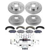Power Stop 13-14 Honda Fit Front and Rear Z23 Evolution Brake Kit (1x psbKOE15318DK, 1x psbK6490) thumbnail 2