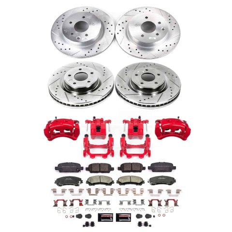 Power Stop 2023 Nissan Z Front and Rear Z23 Evolution Kit w/Calipers (1x psbK8062, 1x psbS6036, 1x psbK6944, 1x psbS7146) thumbnail 2