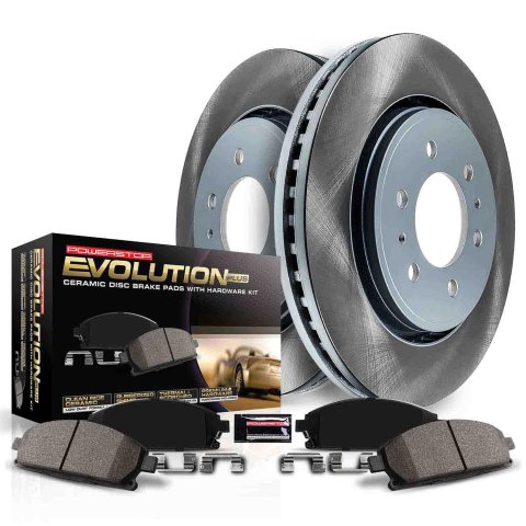 Power Stop 12-16 Chrysler Town & Country Front and Rear Semi-Coated Rotor Kit (1x psbSC5959, 1x psbSC5961) thumbnail 2