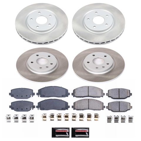 Power Stop 12-16 Chrysler Town & Country Front and Rear Semi-Coated Rotor Kit (1x psbSC5959, 1x psbSC5961) thumbnail 6