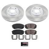 Power Stop 2020 Kia Optima Front and Rear Semi-Coated Rotor Kit (1x psbSC6985, 1x psbSC7353) thumbnail 7