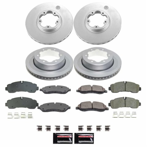 Power Stop 20-23 Ford Transit-350 HD Front and Rear Z17 Coated Brake Kit (1x psbCRK8979, 1x psbCRK8981) thumbnail 4