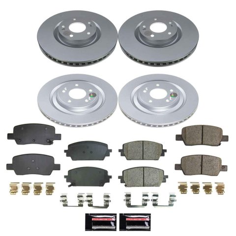 Power Stop 21-22 Kia Sorento Front and Rear Z17 Coated Brake Kit (1x psbCRK8703, 1x psbCRK9187) thumbnail 6