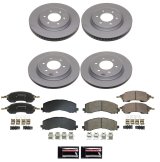 Power Stop 22-24 Ford Bronco Front and Rear Z17 Coated Brake Kit (1x psbCRK8744, 1x psbCRK9243) thumbnail 1
