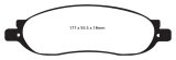 EBC S13 Brake Pad and Rotor Kit (1x ebcRK7319, 1x ebcDP41778R) thumbnail 5