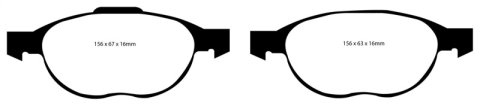 EBC S12 Brake Pad and Rotor Kit (1x ebcRK1313, 1x ebcDP31524C) thumbnail 1