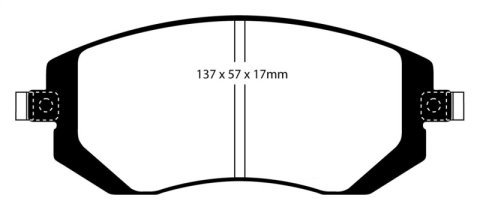 EBC S12 Brake Pad and Rotor Kit (1x ebcDP31661C, 1x ebcRK7411) thumbnail 5