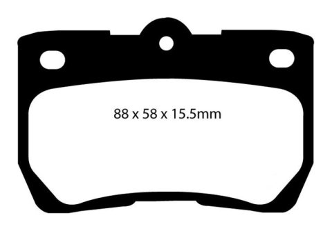 EBC S13 Brake Pad and Rotor Kit (1x ebcRK7390, 1x ebcDP41586R) thumbnail 5