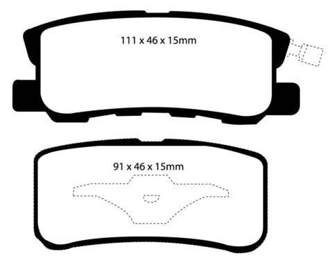 EBC S12 Brake Pad and Rotor Kit (1x ebcRK7441, 1x ebcDP31407C) thumbnail 5