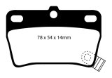 EBC S14 Brake Pad and Rotor Kit (1x ebcDP61403, 1x ebcRK7233) thumbnail 6