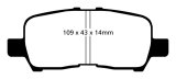 EBC S13 Brake Pad and Rotor Kit (1x ebcRK7181, 1x ebcDP41684R) thumbnail 7