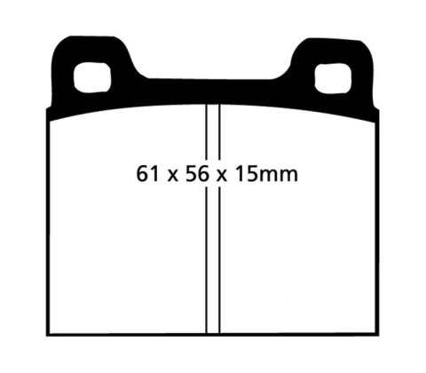 EBC S13 Brake Pad and Rotor Kit (1x ebcDP4104R, 1x ebcRK775) thumbnail 1