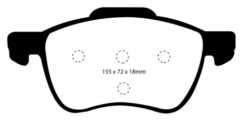 EBC S13 Brake Pad and Rotor Kit (1x ebcDP41229R, 1x ebcRK1010) thumbnail 1