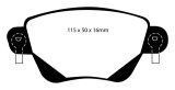 EBC S12 Brake Pad and Rotor Kit (1x ebcRK1050, 1x ebcDP31350C) thumbnail 6