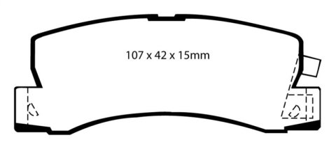 EBC S9 Brake Pad and Rotor Kit (1x ebcDP4628R, 1x ebcUSR826) thumbnail 5