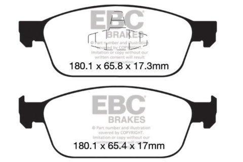 EBC S1 Brake Pad and Rotor Kit (1x ebcUD1668, 1x ebcRK1434) thumbnail 8