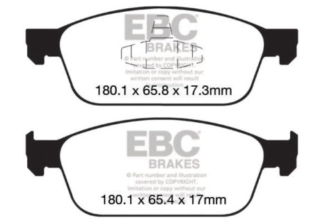 EBC S1 Brake Pad and Rotor Kit (1x ebcUD1668, 1x ebcRK1434) thumbnail 9