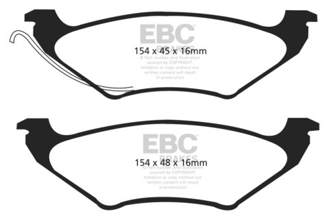 EBC Stage 1 Premium Street Disc Brake Kits S1KR1433 Pad and Rotor Kit thumbnail 9