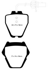 EBC S1 Brake Pad and Rotor Kit (1x ebcRK1186, 1x ebcUD839) thumbnail 5