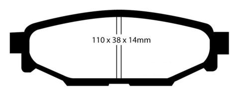 EBC S1 Brake Pad and Rotor Kit (1x ebcUD1114, 1x ebcRK7634) thumbnail 2