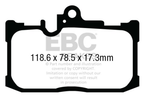 EBC S1 Brake Pad and Rotor Kit (1x ebcRK7636X, 1x ebcUD1686) thumbnail 5