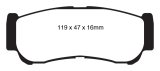 EBC S14 Brake Pad and Rotor Kit (1x ebcDP61982, 1x ebcRK7621) thumbnail 7