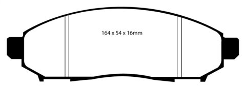 EBC S14 Brake Pad and Rotor Kit (1x ebcDP61747, 1x ebcRK1957) thumbnail 6