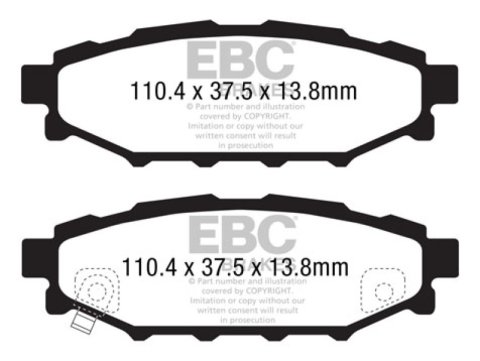 EBC S10 Brake Pad and Rotor Kit (1x ebcDP21584, 1x ebcGD7634) thumbnail 7