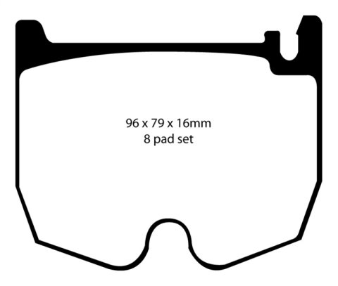 EBC S12 Brake Pad and Rotor Kit (1x ebcRK1587XD, 1x ebcDP31486C) thumbnail 6