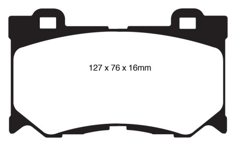 EBC S12 Brake Pad and Rotor Kit (1x ebcRK7512, 1x ebcDP31823C) thumbnail 7