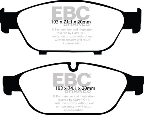 EBC S12 Brake Pad and Rotor Kit (1x ebcRK1845, 1x ebcDP32086C) thumbnail 5