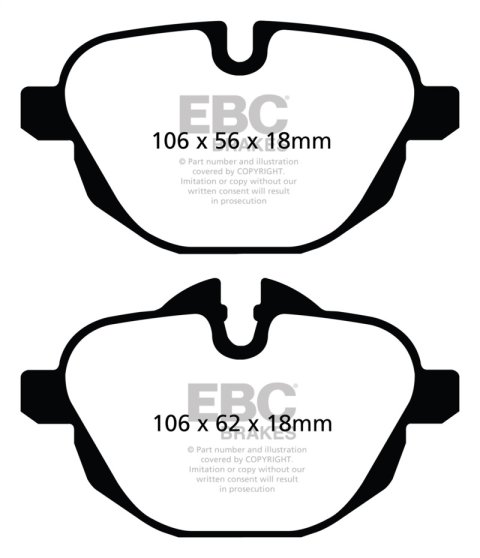 EBC S12 Brake Pad and Rotor Kit (1x ebcRK1817, 1x ebcDP32047C) thumbnail 4