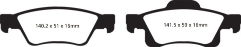 EBC S13 Brake Pad and Rotor Kit (1x ebcRK7557, 1x ebcDP41872R) thumbnail 5