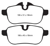 EBC S13 Brake Pad and Rotor Kit (1x ebcRK1823, 1x ebcDP42046R) thumbnail 6