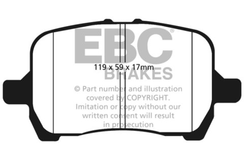 EBC Stage 2 Sport Disc Brake Kits S2KF1233 Rotors, Sport, Slotted, Black Geomet Coated, Organic Pads, Front, Chevy, Pontiac, Saturn, Kit thumbnail 9