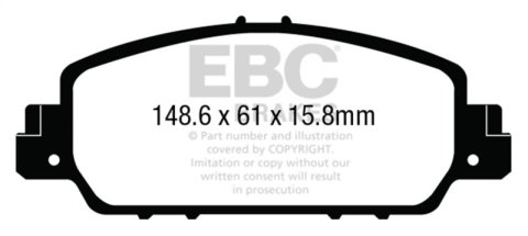 EBC S2 Brake Pad and Rotor Kit (1x ebcDP23014, 1x ebcUSR7658) thumbnail 9
