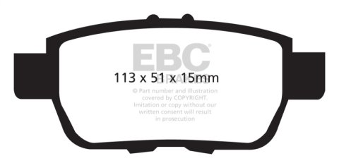 EBC S3 Brake Pad and Rotor Kit (1x ebcGD7331, 1x ebcDP61754) thumbnail 4
