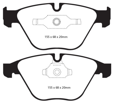 EBC S4 Brake Pad and Rotor Kit (1x ebcDP32006C, 1x ebcUSR1512) thumbnail 5