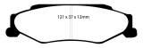 EBC S4 Brake Pad and Rotor Kit (1x ebcDP31160C, 1x ebcUSR7417) thumbnail 6