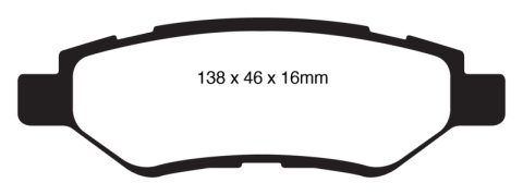 EBC S4 Brake Pad and Rotor Kit (1x ebcDP31829C, 1x ebcUSR7551) thumbnail 6
