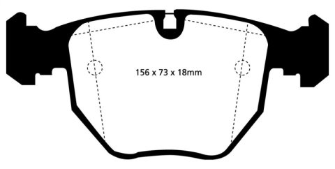 EBC S5 Brake Pad and Rotor Kit (1x ebcDP41036R, 1x ebcGD991) thumbnail 5