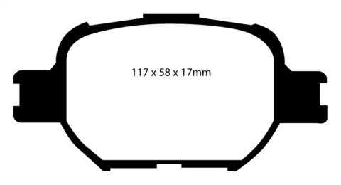 EBC S5 Brake Pad and Rotor Kit (1x ebcGD7110, 1x ebcDP41325R) thumbnail 4