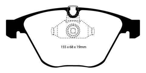 EBC S5 Brake Pad and Rotor Kit (1x ebcGD1218, 1x ebcDP41449R) thumbnail 5