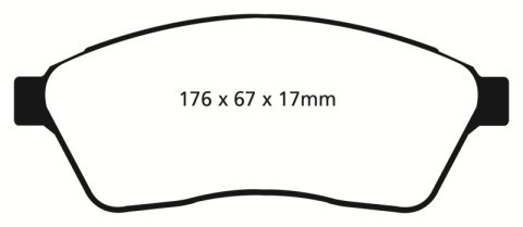 EBC S5 Brake Pad and Rotor Kit (1x ebcGD7550, 1x ebcDP41859R) thumbnail 5