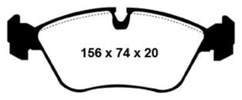 EBC S5 Brake Pad and Rotor Kit (1x ebcGD774, 1x ebcDP4880R) thumbnail 5