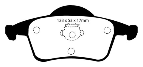 EBC S5 Brake Pad and Rotor Kit (1x ebcGD963, 1x ebcDP41231R) thumbnail 6