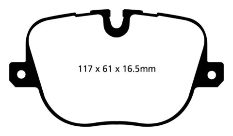 EBC S5 Brake Pad and Rotor Kit (1x ebcGD1722, 1x ebcDP42068R) thumbnail 4