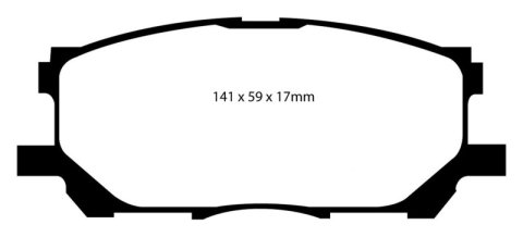 EBC S9 Brake Pad and Rotor Kit (1x ebcUSR7239, 1x ebcDP41681R) thumbnail 6